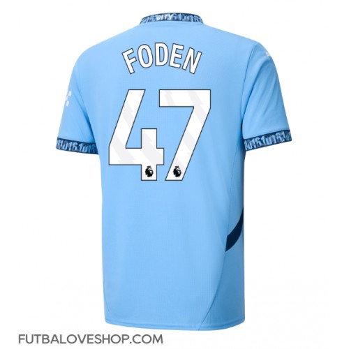 Dres Manchester City Phil Foden #47 Domáci 2024-25 Krátky Rukáv